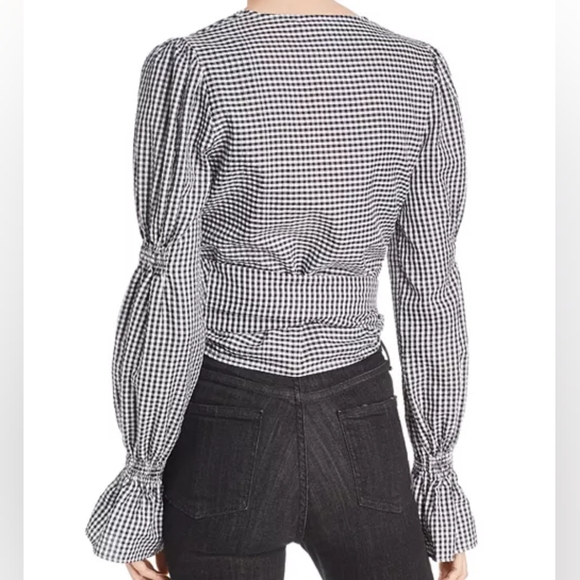 C/MEO Collective Gingham Wrap Top - Picture 5 of 10
